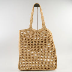 Prada Rafia Shopping Tote Natural
