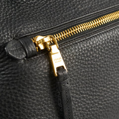 Prada Vitello Daino Leather Shopping Tote Black