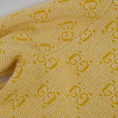 Gucci GG Wool Jacquard Dress Yellow Small