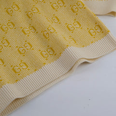 Gucci GG Wool Jacquard Dress Yellow Small