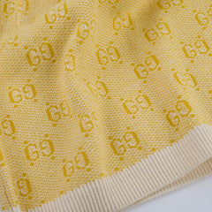 Gucci GG Wool Jacquard Dress Yellow Small