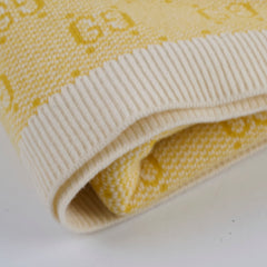 Gucci GG Wool Jacquard Dress Yellow Small