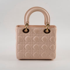 Christian Dior Lady Dior Small ABC Lambskin Light Pink