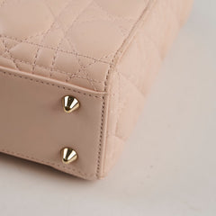 Christian Dior Lady Dior Small ABC Lambskin Light Pink