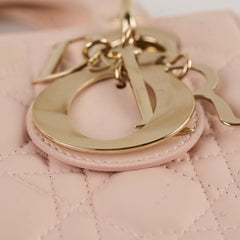 Christian Dior Lady Dior Small ABC Lambskin Light Pink
