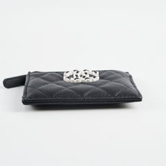 Chanel Seasonal Cardholder Caviar Black