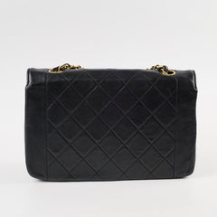 Chanel Medium Diana Bag Black Lambskin