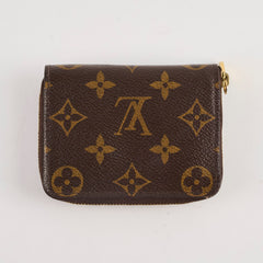 Louis Vuitton Zippy Coin Card Purse Wallet Monogram