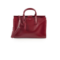 Saint Laurent Leather Tote Bag Red