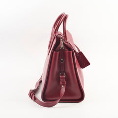 Saint Laurent Leather Tote Bag Red