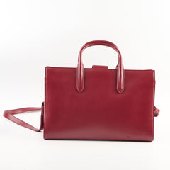 Saint Laurent Leather Tote Bag Red