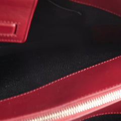 Saint Laurent Leather Tote Bag Red