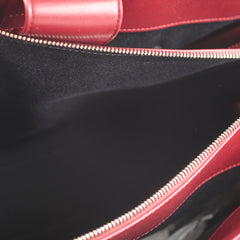 Saint Laurent Leather Tote Bag Red