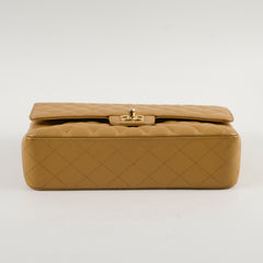 Chanel Classic Flap Medium/large Dark Beige 24k gold