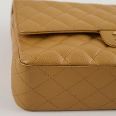 Chanel Classic Flap Medium/large Dark Beige 24k gold