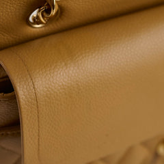 Chanel Classic Flap Medium/large Dark Beige 24k gold