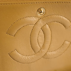 Chanel Classic Flap Medium/large Dark Beige 24k gold