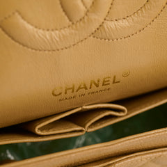 Chanel Classic Flap Medium/large Dark Beige 24k gold