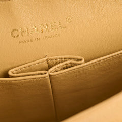 Chanel Classic Flap Medium/large Dark Beige 24k gold