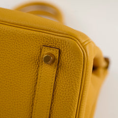 Hermes Birkin 30 Jaune Ambre Togo Y Stamp