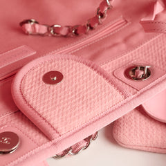 Chanel Deauville Large Tote Pink Microchip