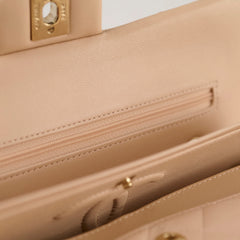 Chanel Classic Flap Small Beige Lambskin