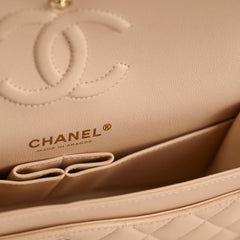 Chanel Classic Flap Small Beige Lambskin