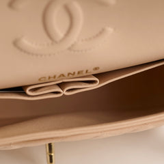 Chanel Classic Flap Small Beige Lambskin