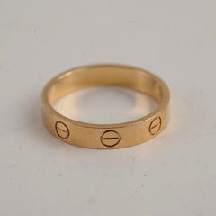 Cartier Love Wedding Band Pink Gold Size 53