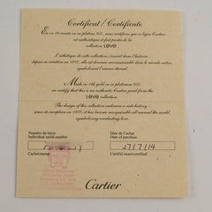 Cartier Love Wedding Band Pink Gold Size 53