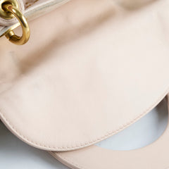 Christian Dior Small Studded Lady Dior Pink/Nude