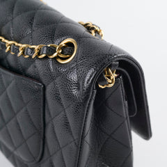 Chanel Classic Flap Medium/Large M/L Caviar Black (25 Series)