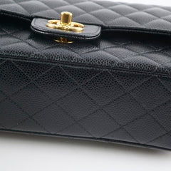 Chanel Classic Flap Medium/Large M/L Caviar Black (25 Series)
