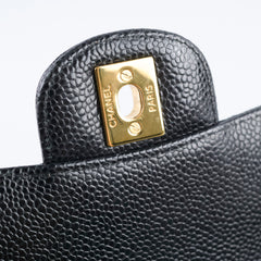 Chanel Classic Flap Medium/Large M/L Caviar Black (25 Series)