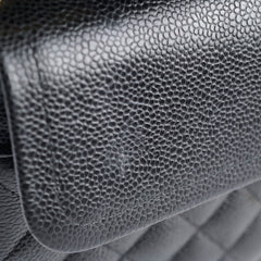 Chanel Classic Flap Medium/Large M/L Caviar Black (25 Series)