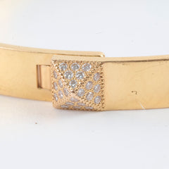 Hermes CDC Bracelet Diamonds Rose Gold Size ST