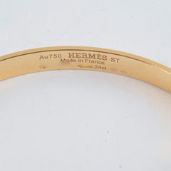 Hermes CDC Bracelet Diamonds Rose Gold Size ST