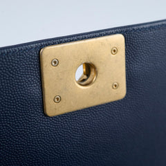 Chanel Boy Old Medium Caviar Navy