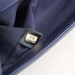 Chanel Boy Old Medium Caviar Navy
