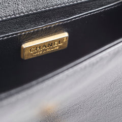 Chanel Boy Black Fur