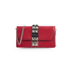 Prada Elektra Leather Crossbody Bag Red
