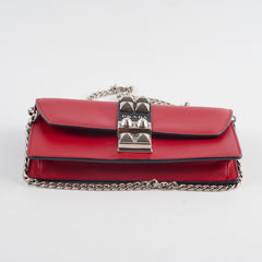 Prada Elektra Leather Crossbody Bag Red