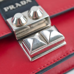 Prada Elektra Leather Crossbody Bag Red