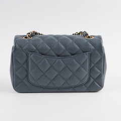 Chanel Caviar Mini Rectangular Dark Grey Series 26