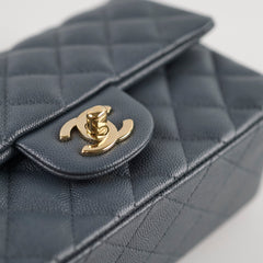 Chanel Caviar Mini Rectangular Dark Grey Series 26