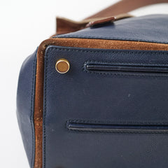 Yves Saint Laurent Medium Muse Bag Ostrich/ Calfskin/ Suede