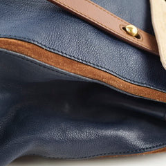 Yves Saint Laurent Medium Muse Bag Ostrich/ Calfskin/ Suede