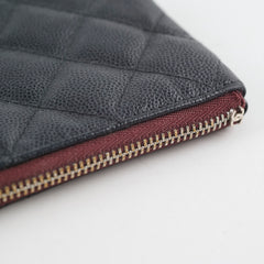 Chanel Caviar O-Case Black Series 25