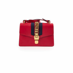 Gucci Sylvie Medium Chain Bag Red