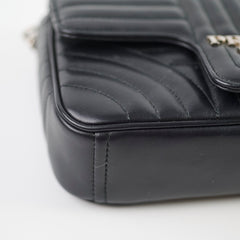 Prada Leather Diagramme Bag Black
